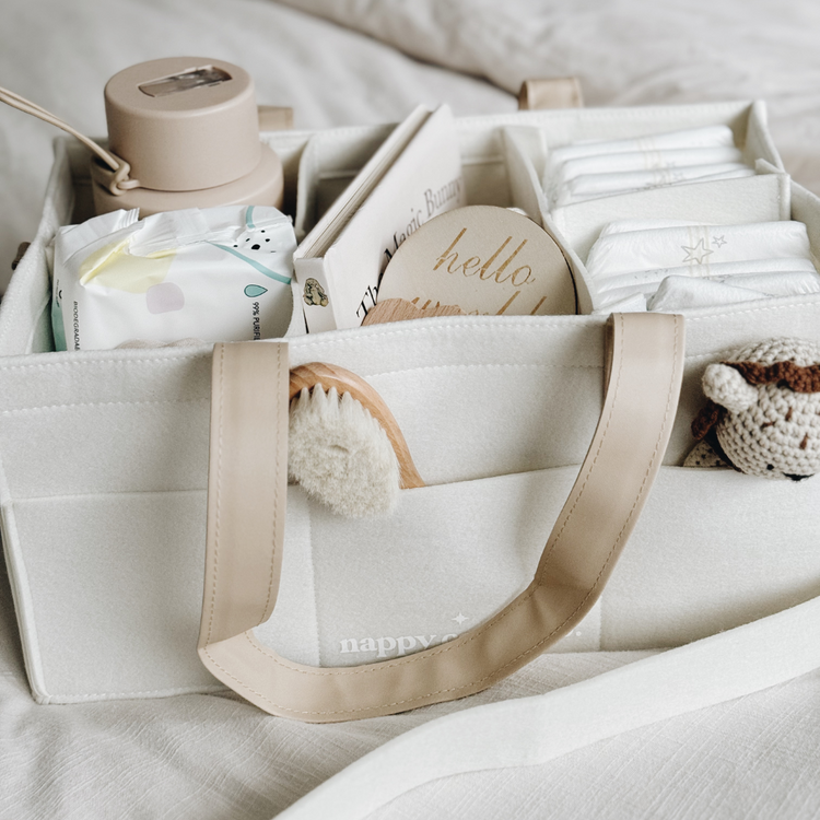 Deluxe White Felt Caddy