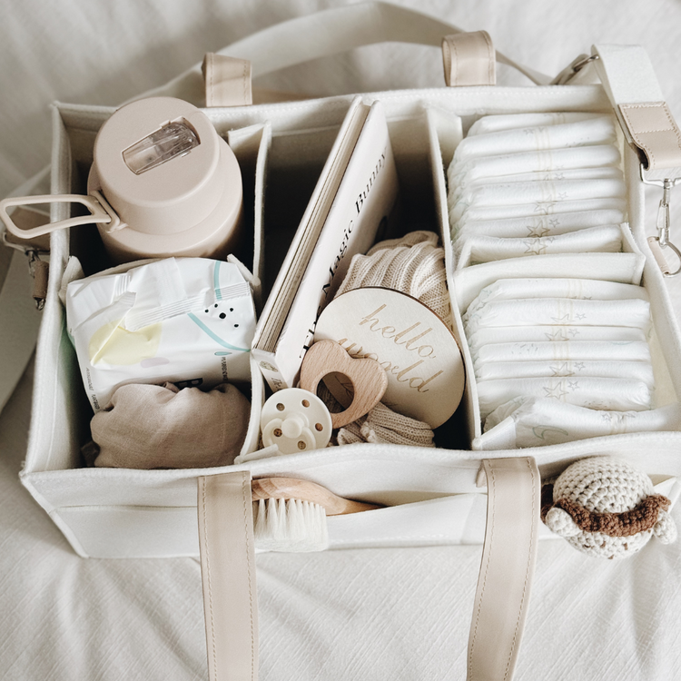 Deluxe White Felt Caddy