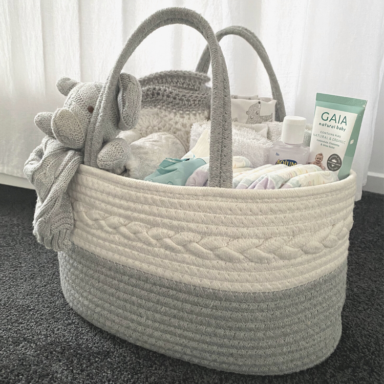 Luxury Grey Rope Caddy